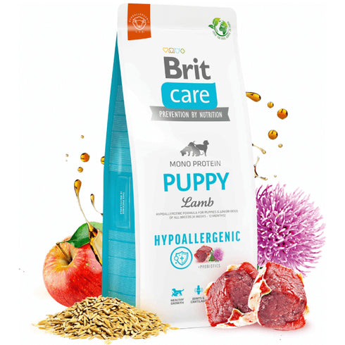 Hrana uscata pentru caini Brit Care Hypoallergenic Puppy Miel&Orez 3kg